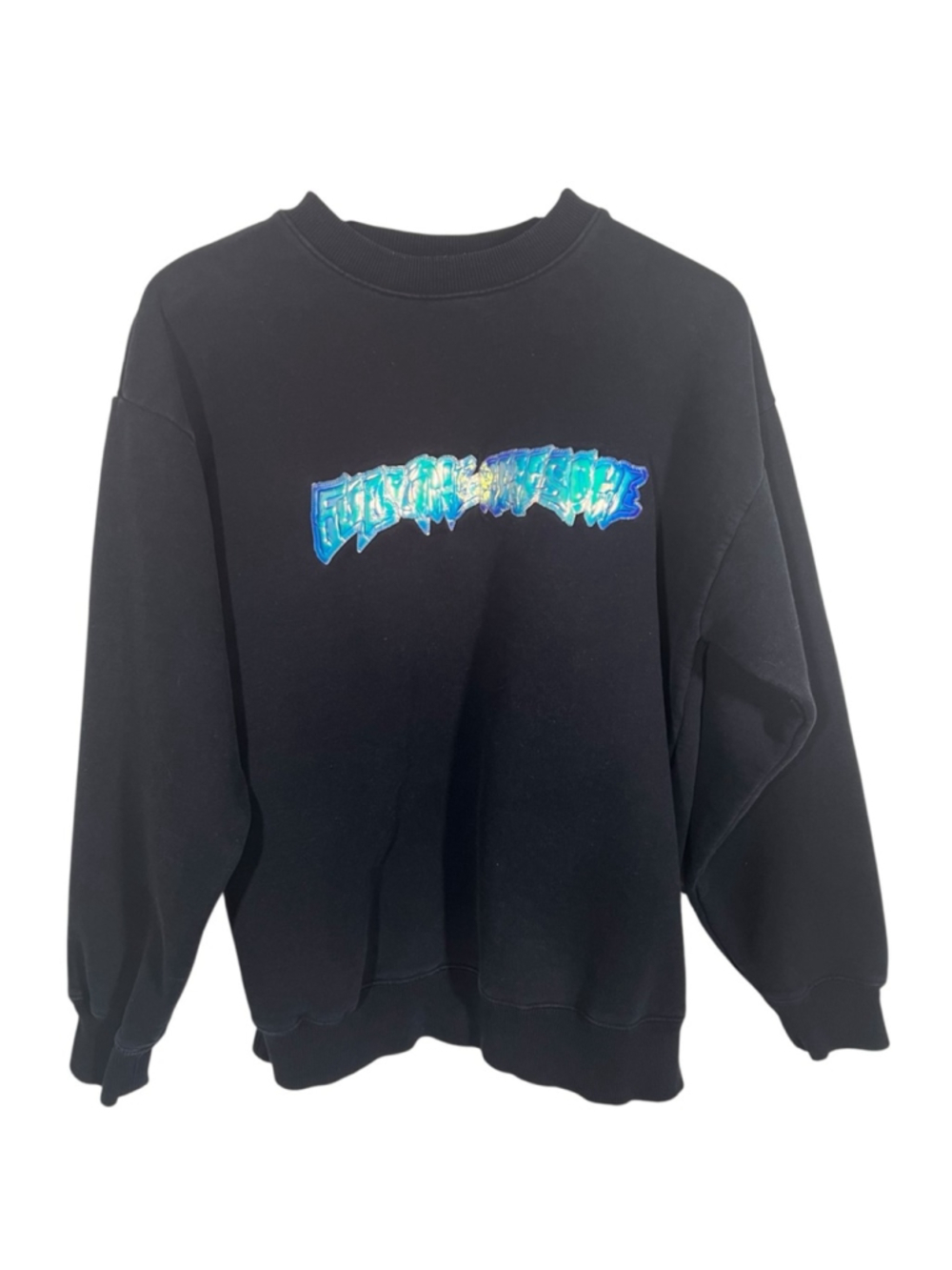Fucking Awesome Iridescent Stamp Crew Sweatshirt Size Medium